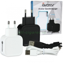 Универсальный сетевой адаптер Avatar QC2.0 Quick Charger