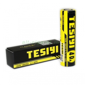 TESIYI IMR 18650 LI-MN 40А, 2600 mAh