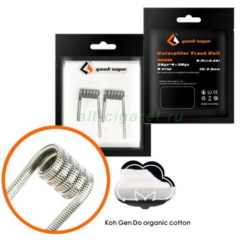 Готовая спираль GeekVape, Caterpillar Track Coil SS316L