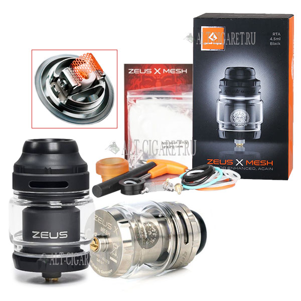その他 ZEUSMAP-X GeekVape ZX 2 RTA (Zeus X Mesh RTA) - обслуживаемый бакомайзер