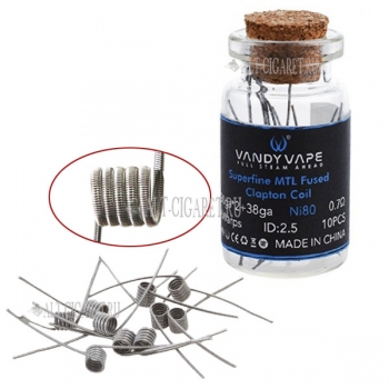 Готовые спирали Vandy Vape Superfine MTL Fused Clapton
